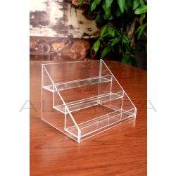 Acrylic Step Rack - 15 Bottles