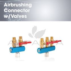 Airbrushing Connector w/Valves