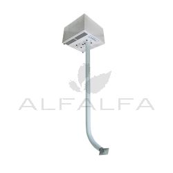 HealthyAir Ceiling Mount Source Capture Air Purification System Single Inlet (White)