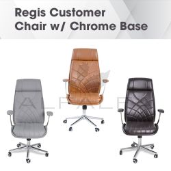 Regis Customer Chair w/ Chrome Base