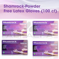 Shamrock-Powder Free Latex Gloves (100 ct)