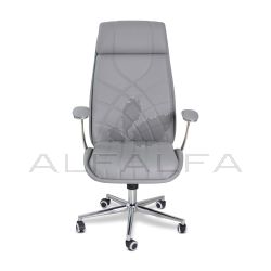 Regis Customer Chair Grey w/Chrome base