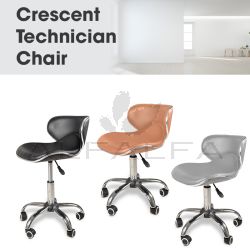 Crescent Technician Chair w/ Chrome Base