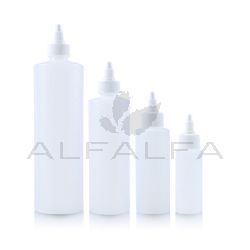 Cylinder Empty Bottle Natural Plastic with cap