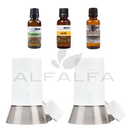 Ultrasonic Aroma Diffusers WonderConic - White & 3 Oils