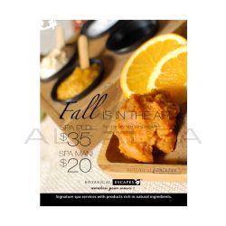 Fall Aroma Herbal Spa Poster