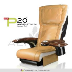 ANSP20 Massage Chair - Duo Tone Orange and Ivory