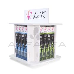 Le'K PODs Wooden Counter Spin Rack