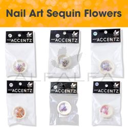 Nail Art Sequin Flowers