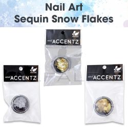 Nail Art Sequin Snow Flakes