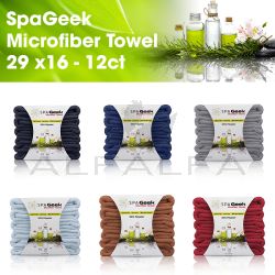 SpaGeek Microfiber Towel 29 x16 - 12ct