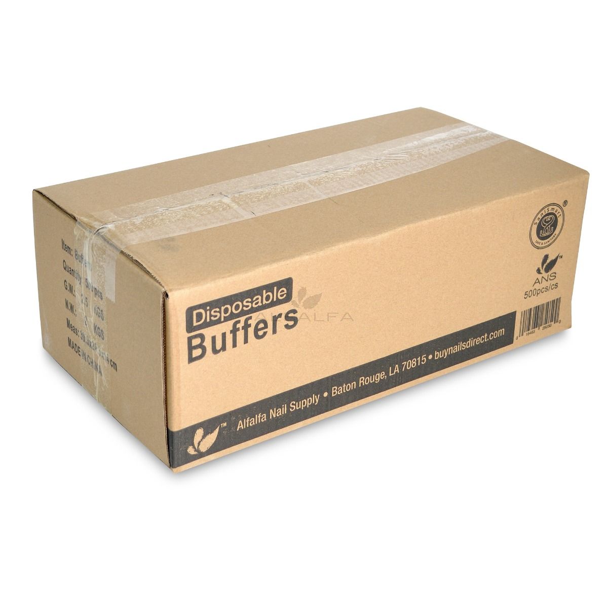 ANS Disposable White Buffer 500ct (100/160 Grit)