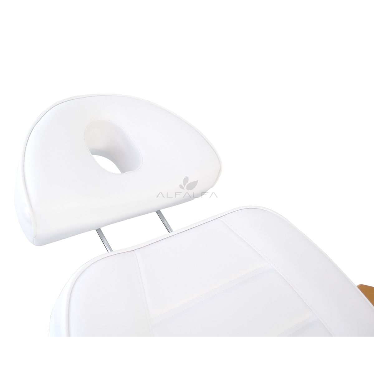 Facial Beauty Chair & Wooden Armrests w/ 3 Motors - White
