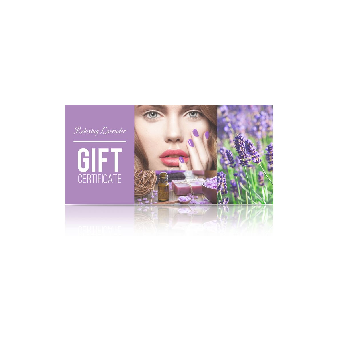 Gift Certificate Relaxing Lavender with Envelope (50ct)