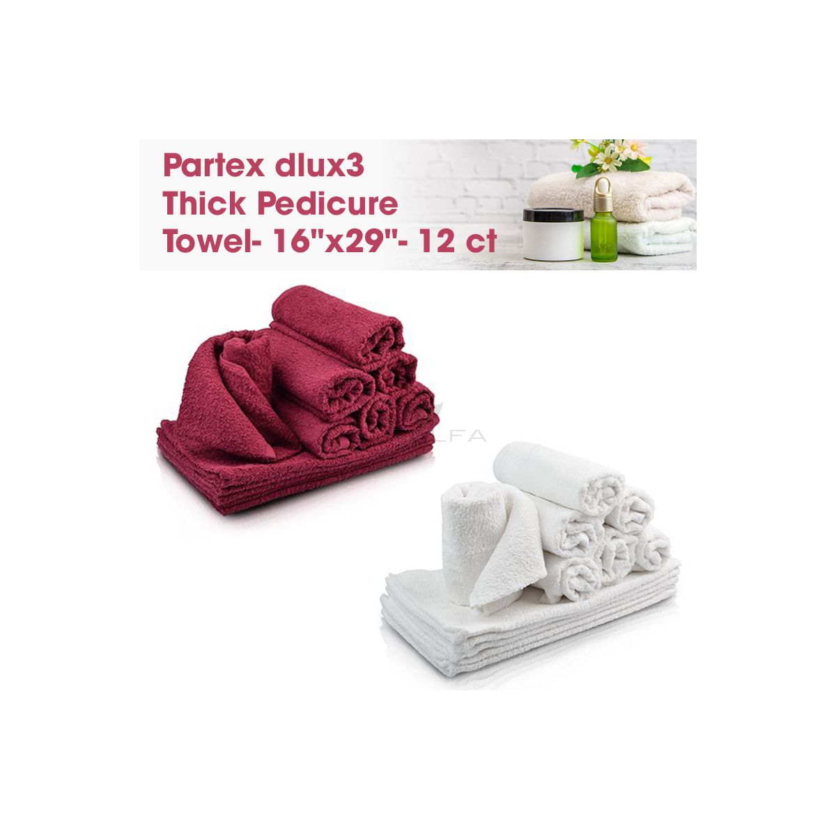 Partex dlux3 Thick Pedicure Towel- 16