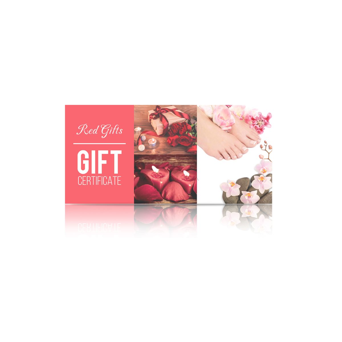 Gift Certificate Red Gift with Envelope (50ct)