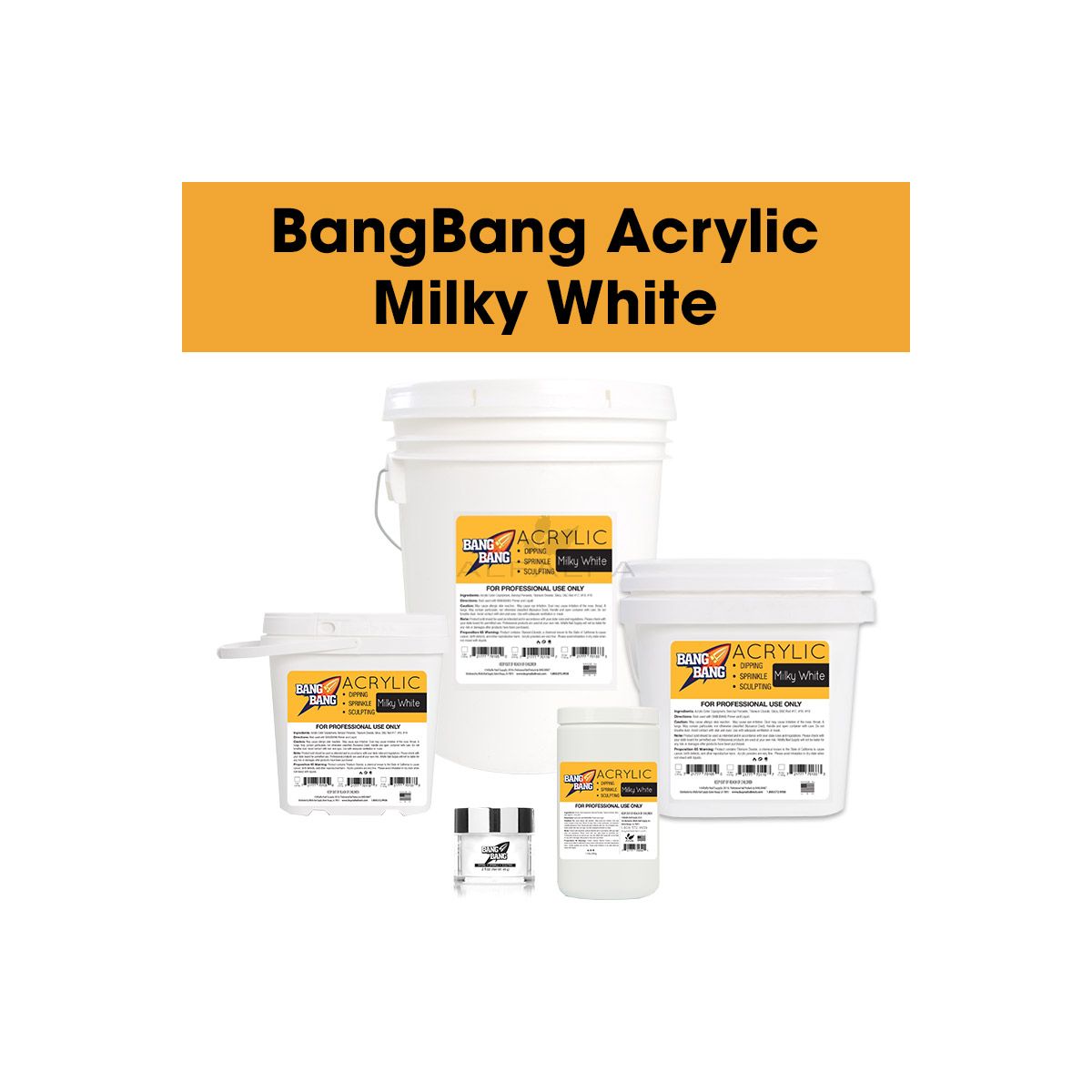 BangBang Acrylic Powder - Milky White