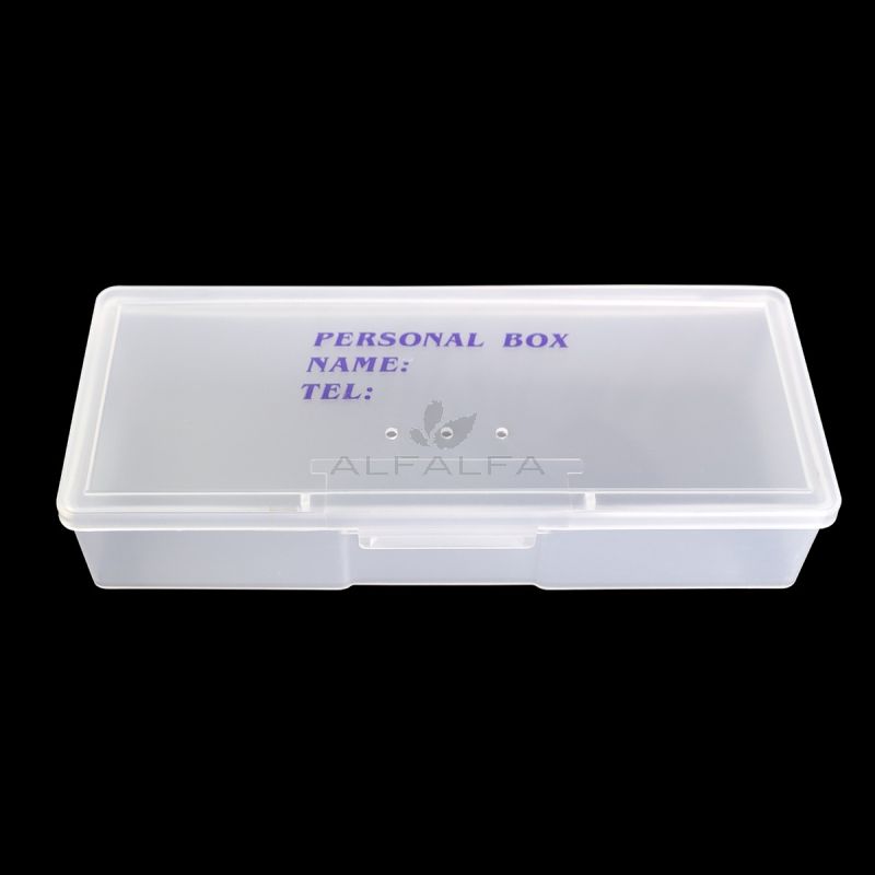 Plastic Personal Box Clear Lrg