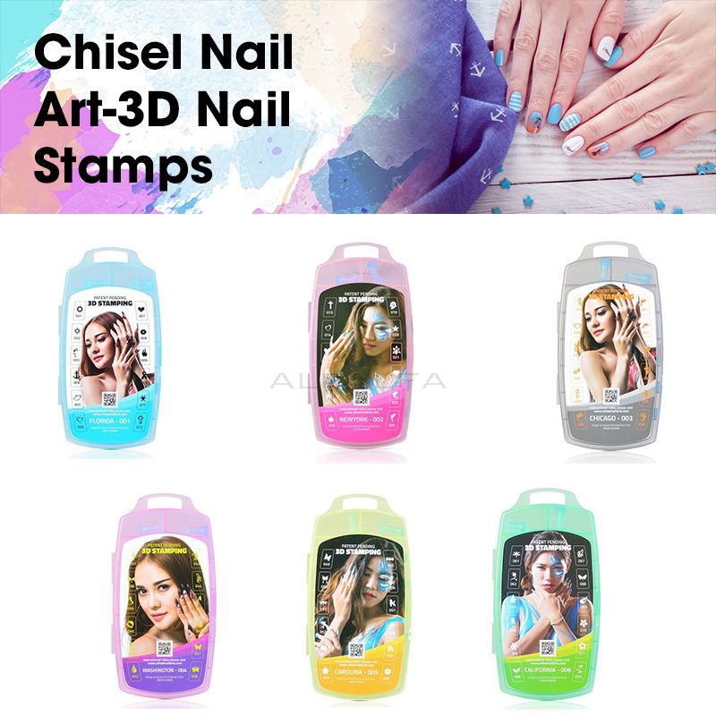 Chisel Nail Art-3D Nail Stamps