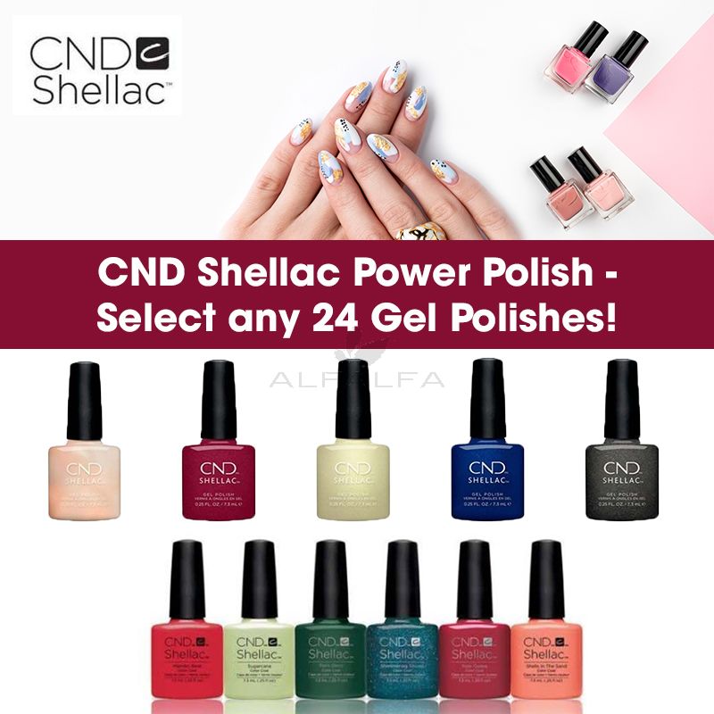 CND Shellac Power Polish - Select any 24 Gel Polishes!
