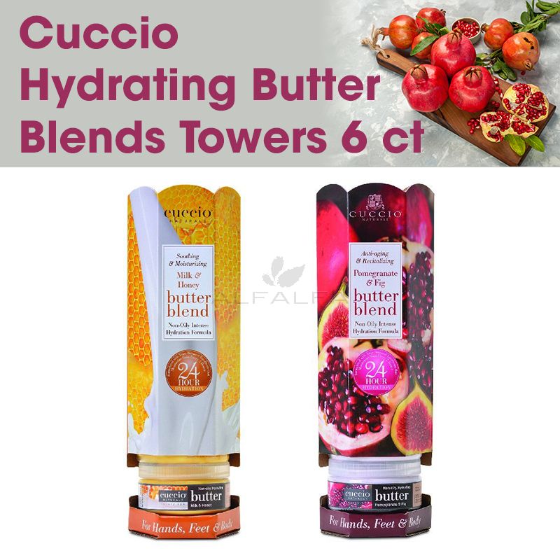 Cuccio Hydrating Butter Blends Towers 6 ct