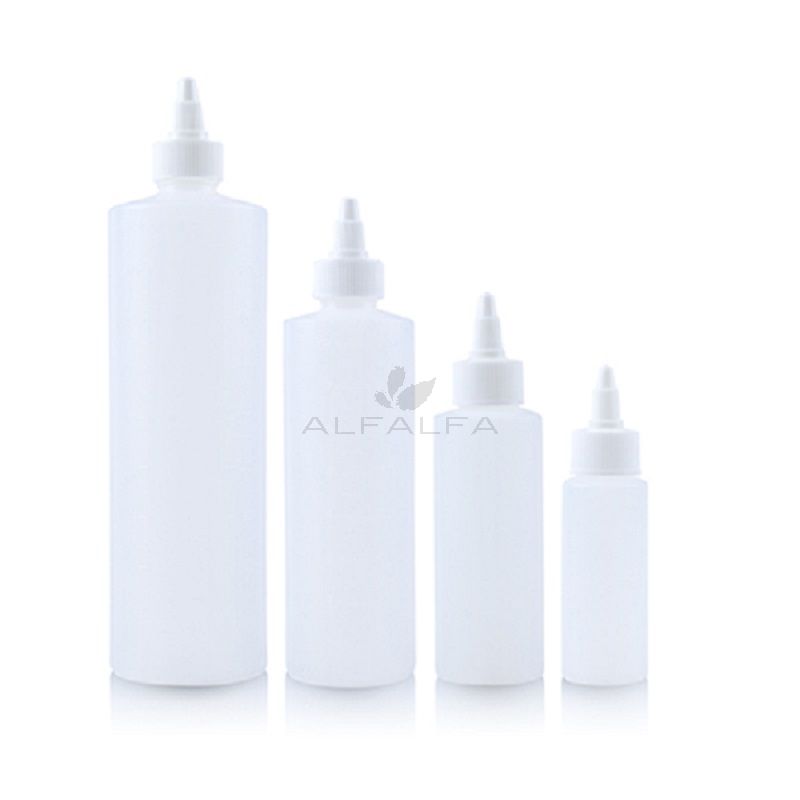 Cylinder Empty Bottle Natural Plastic with cap