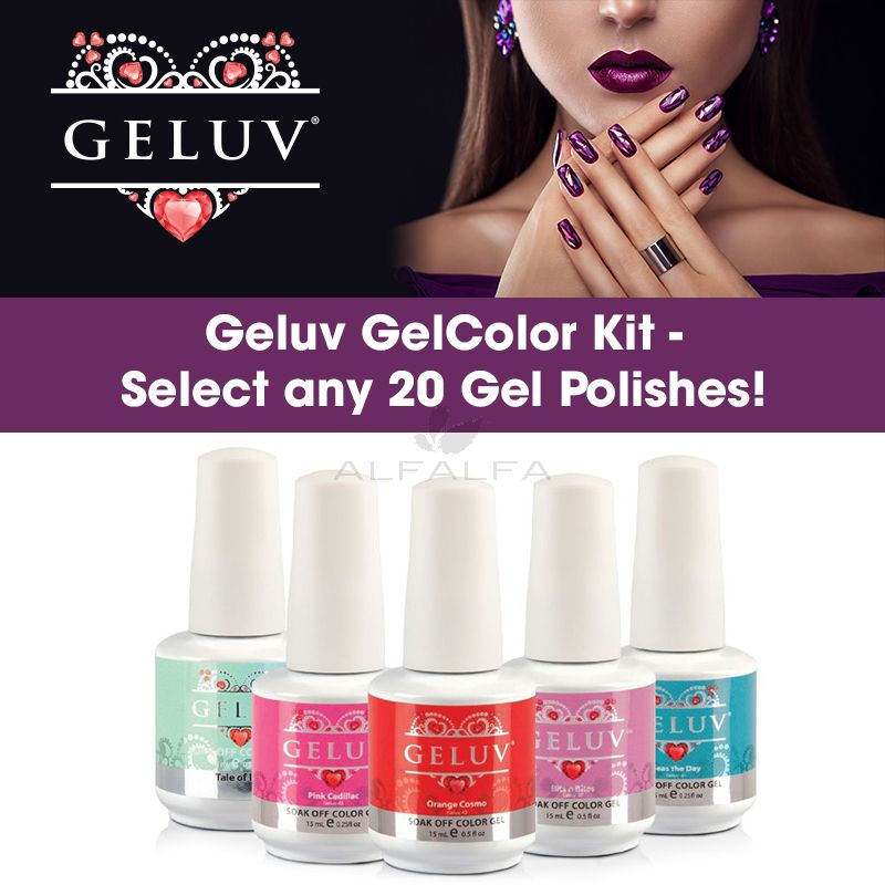 Geluv GelColor Kit - Select any 20 Gel Polishes!