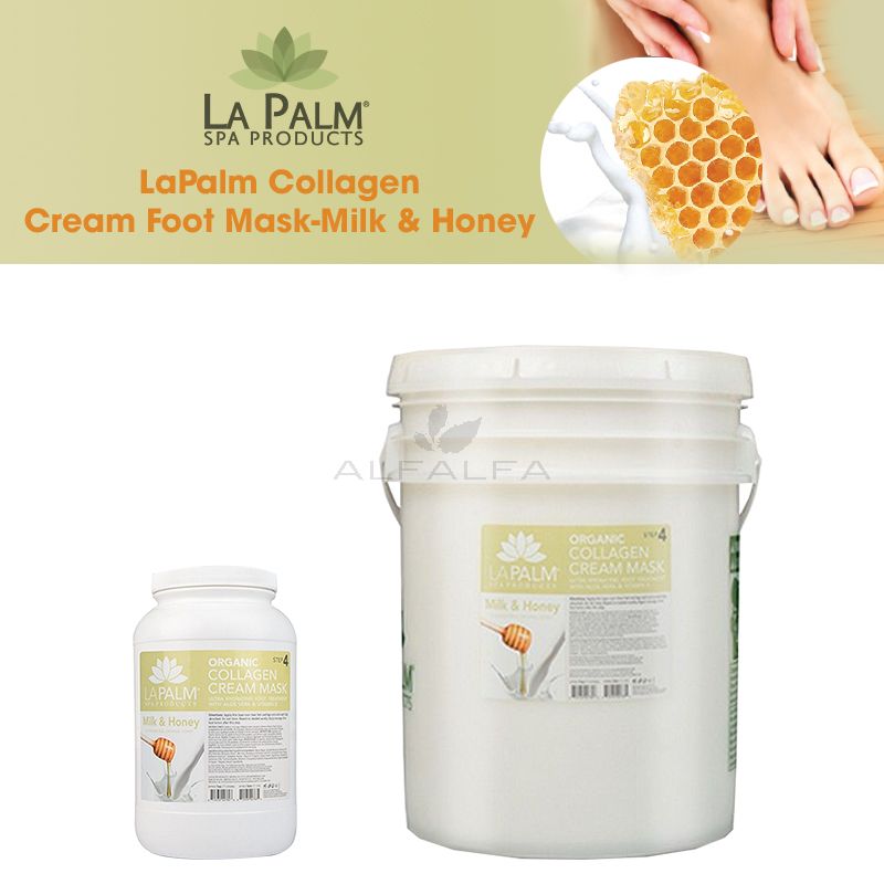 LaPalm Collagen Cream Foot Mask-Milk & Honey