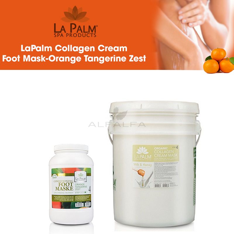 LaPalm Collagen Cream Foot Mask-Orange Tangerine Zest