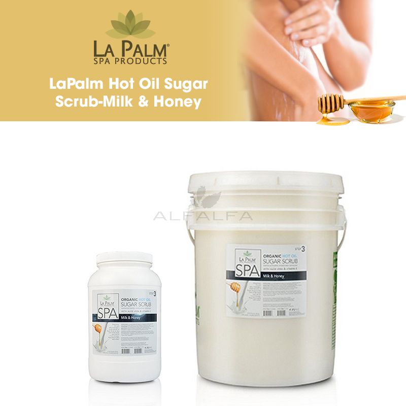 LaPalm Hot Oil Sugar Scrub-Milk & Honey