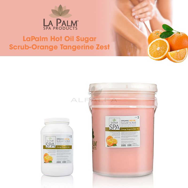 LaPalm Hot Oil Sugar Scrub-Orange Tangerine Zest