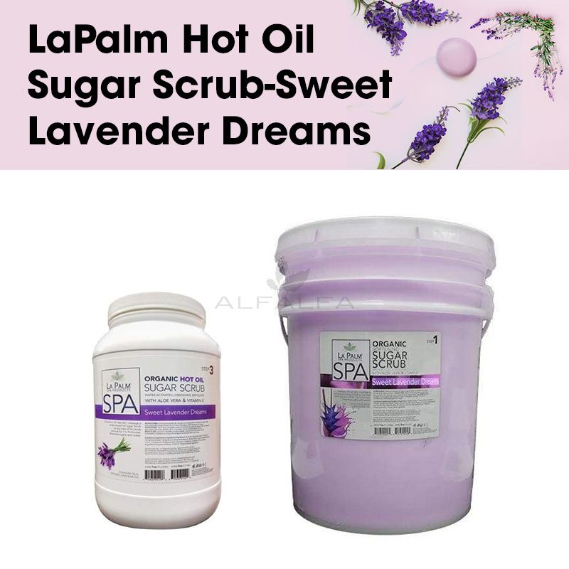 LaPalm Hot Oil Sugar Scrub-Sweet Lavender Dreams