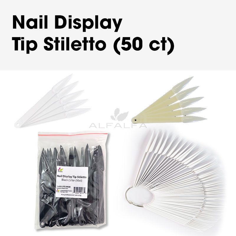 Nail Display Tip Stiletto (50 ct)