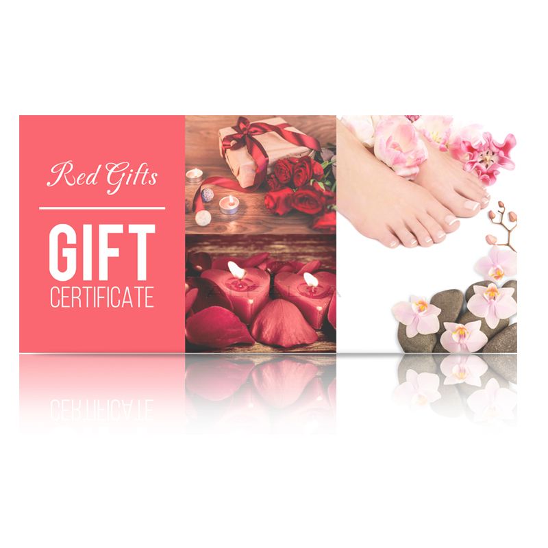 Gift Certificate Red Gift with Envelope (50ct)