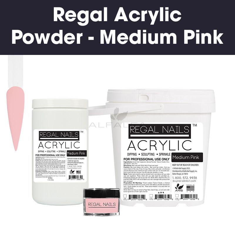 Regal Acrylic Powder - Medium Pink