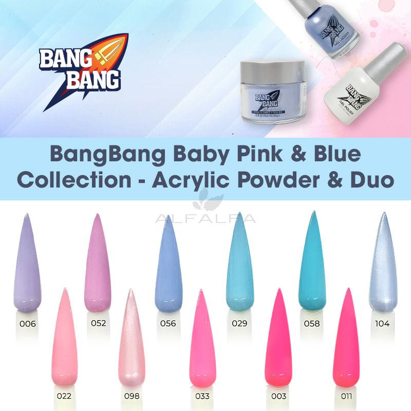 BangBang Baby Pink & Blue Collection - Acrylic Powder & Duo