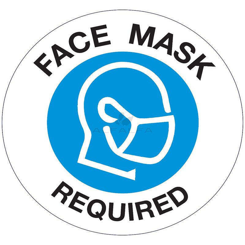 Adhesive Sign - Face Mask - 04