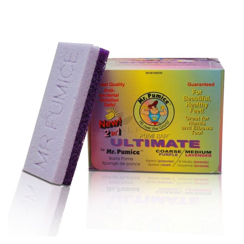 Mr. Pumice Ultimate Pumi Bar - Double Sided Pumice - 1ct/12ct