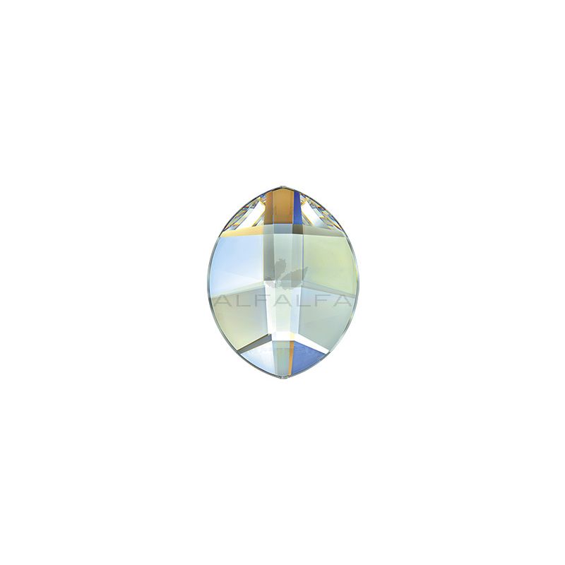 Swarovski - 2204 Pure Leaf Flat Back - Crystal AB 4.8mm (12ct)