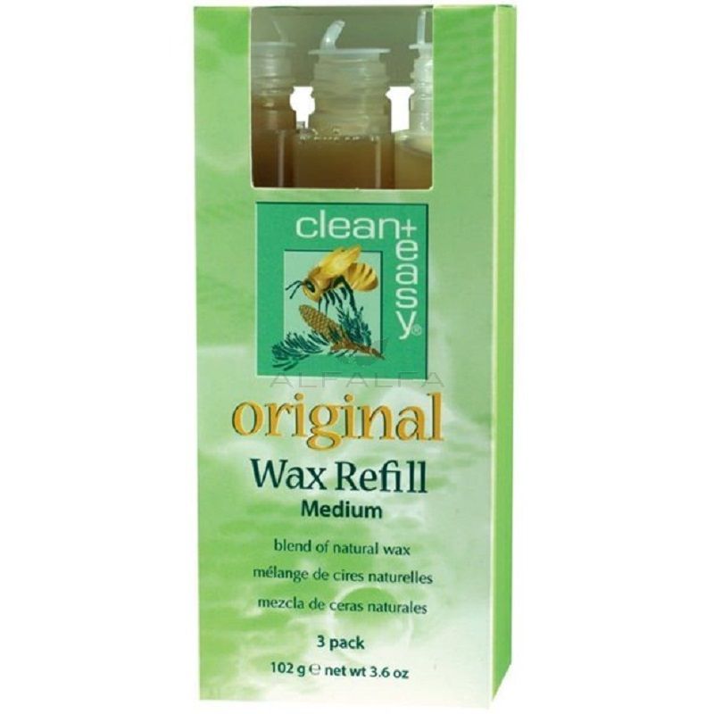 Clean & Easy Medium Original Wax Refill 3 Pk