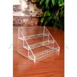 Acrylic Step Rack - 15 Bottles