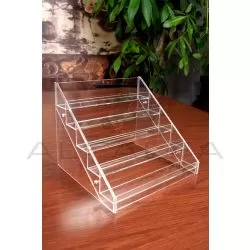 Acrylic Step Rack - 48 Bottles