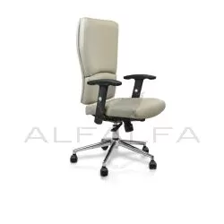 Euro Chair All Grey w/Chrome Base