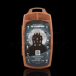 Chisel Nail Arts - 3D Nail Stamping - Halloween Horror Collection #8