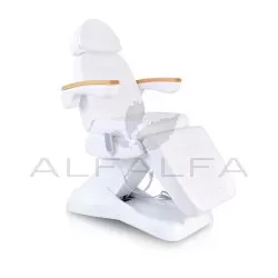 Facial Beauty Chair & Wooden Armrests w/ 3 Motors - White