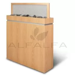 Salon Divider with Frosted Acrylic