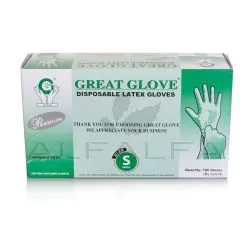Great Powder Free Latex Gloves-100 ct