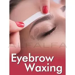Holographic Window Decal - Eyebrow Waxing - H-13