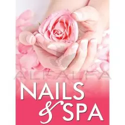 Holographic Window Decal-Nails & Spa-H-8