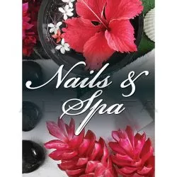 Holographic Window Decal-Nails & Spa-H-9
